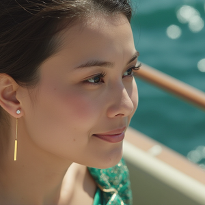 14K Gold-Plated Charlotte Earrings with AAA Grade Cubic Zirconias
