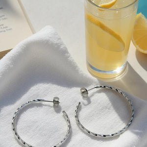 Stainless Steel Nicky Hoop Earrings