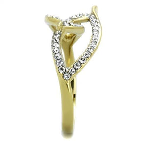 14K Gold-Plated Florencia Ring with Top Grade Crystals