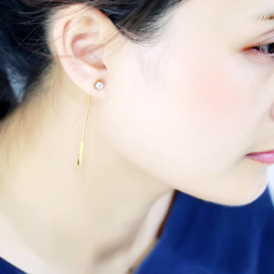 14K Gold-Plated Charlotte Earrings with AAA Grade Cubic Zirconias