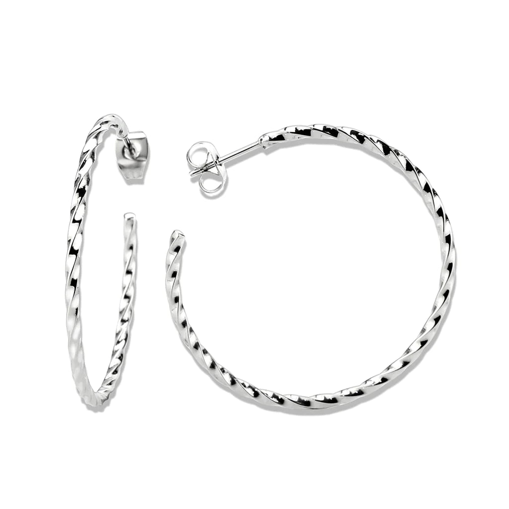 Stainless Steel Nicky Hoop Earrings