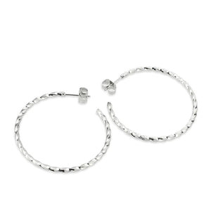 Stainless Steel Nicky Hoop Earrings