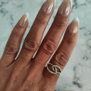 14K Gold-Plated Florencia Ring with Top Grade Crystals
