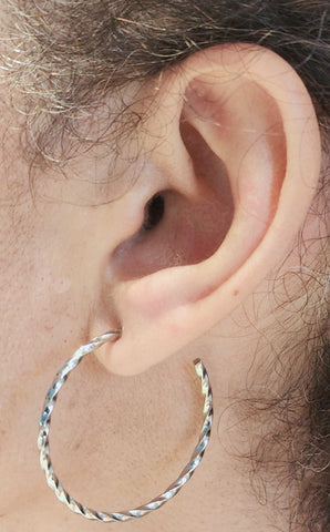 Stainless Steel Nicky Hoop Earrings