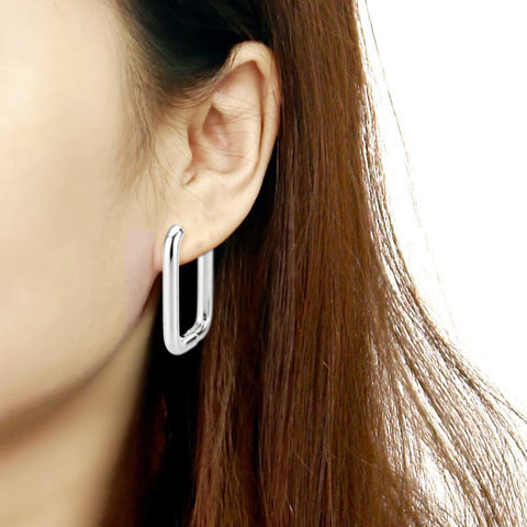 Rectangular Esi Hoop Earrings