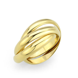 14K Gold-Plated Interlocking Leona Ring