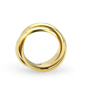 14K Gold-Plated Interlocking Leona Ring