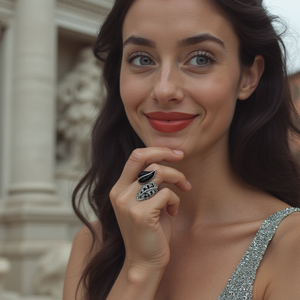 Stainless Steel Sylva Ring with Top Grade Crystals