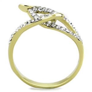 14K Gold-Plated Florencia Ring with Top Grade Crystals