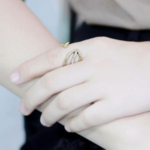14K Gold-Plated Isadora Ring with Top Grade Crystals