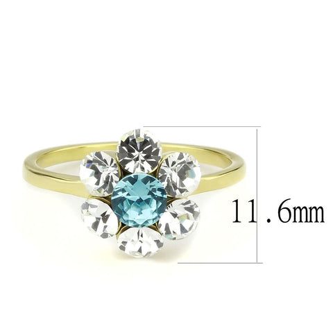 14K Gold-Plated Flower-Shaped Bellem Ring