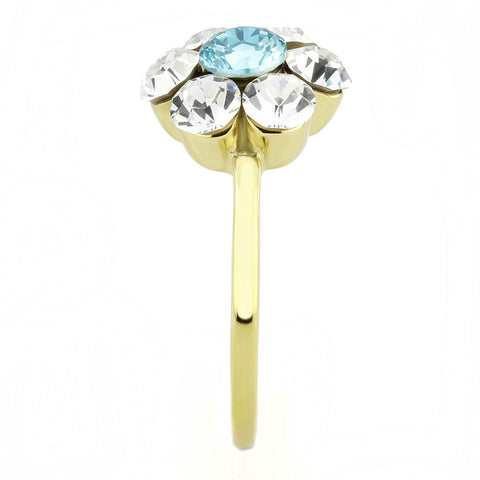 14K Gold-Plated Flower-Shaped Bellem Ring