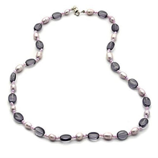 925 Sterling Silver Amethyst Belinda Necklace with Synthetic Glass