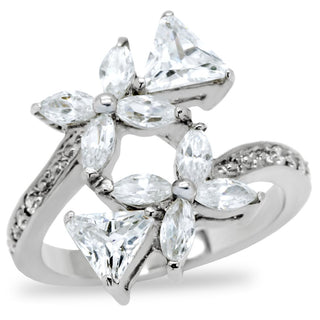 Floral Fiona Ring with AAA Grade Cubic Zirconias