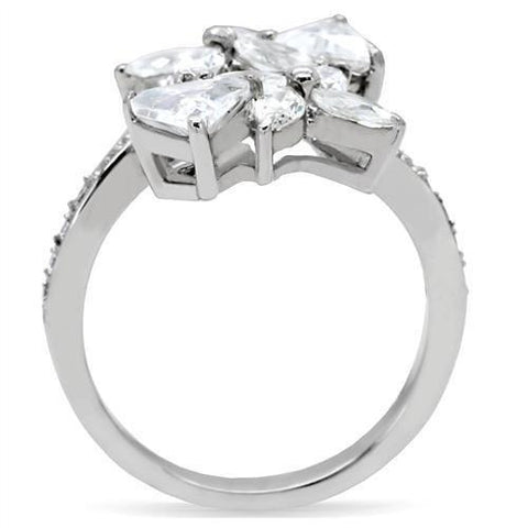 Floral Fiona Ring with AAA Grade Cubic Zirconias