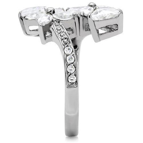 Floral Fiona Ring with AAA Grade Cubic Zirconias