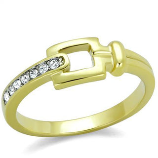 14K Gold-Plated Crystal Davia Ring